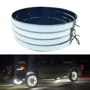 15 inch and 17 inch Car RGB Rim Lights 5 row and 10 row Rim Lights LED Car Wheel Hub Light Accessories