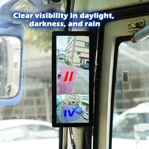 15.0 Inch HD 1080P IP69K Waterproof Dual Lens Night Vision Mirrorless Replacement CMS Bus Truck Electronic Side Mirror