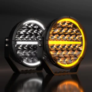 1500M 300W 16000LM Round Bumper LED Light 9 Inch 4×4 Driving Spot Light Off Road Spotlight for RAV4 Offroad Car SUV