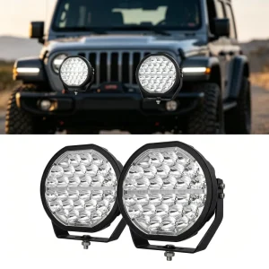 150W 9 Inch Round LED Driving Light Off Road LED Lights for Truck SUV 4×4 Accessories Amber White Beam