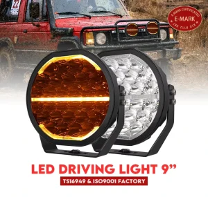 150W Truck Lights Round Dual DRL for LP9 Pro LP6 Rigid 360 Series Off Road