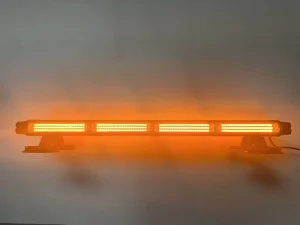 15W COB LED Amber Emergency Strobe Light Bar Suction Cup Windshield Warning Light for Tow Truck Utility Vehicle