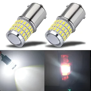 15W Canbus LED Reverse Light Bulbs 12V Error Free Car Backup Lights 1156 1157 High Brightness Waterproof For Auto Vehicle