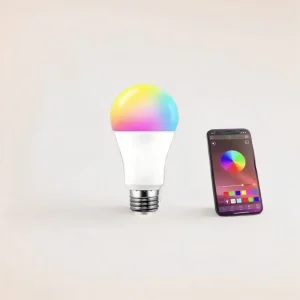 15W Wireless Smart LED Light Bulb Alexa Voice Control RGBCW Dimming Tone Graffiti Design Sensor Switch Aluminum E27 B22