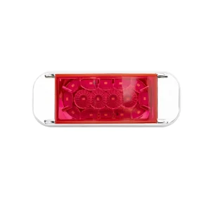 16 LED Truck Trailer Front Rear Amber Red LED Chrome Position Side Marker Lights Clearance Indicator Lamp Rock Light Waterproof