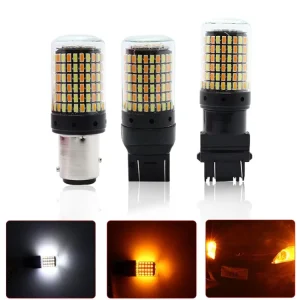 168SMD Reversing Turn Signal Universal Light Bulb LED Headlight Car Auto Lighting System Universal 12V Fog Light