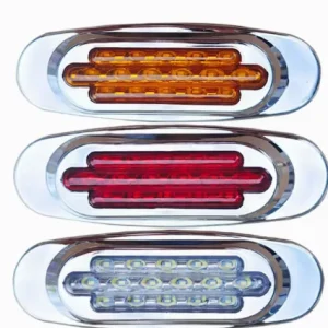 16LED Car Side Lights Marker Lights Signal Lights 24V Cross border E commerce Light Guide Side Lights Flashing Lights