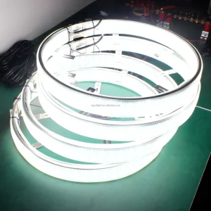 17″ 20 Row Pure White Car Wheel Rim Tuning Lights 12V Ultra Bright Wheel Ring Lighting
