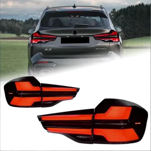 18-24 for BMW X3 G01/G08 Tail Light Assembly Modification New Style Sequential Turn Signal LED PC Material