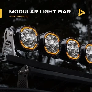18 Inch Modular LED Spot Lights Front Bumper for F150 Raptor Jeep Wrangler JL 4X4 Can Am Maverick Polaris RZR Driving Light Bar