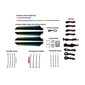 18 Light Piano Black Ambient Car Decoration Lights Colorful 12V Plastic Lights for Mazda CX 5