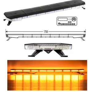1800MM 70INCH Ambulance Traffic Rotating Light bar Screw Mount Led Warning Lightbar SAE R65 Led Roof Top Strobe Lights
