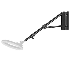 180CM Ring Lamp Tripod Stand Wall Mount Bracket Triangle Boom Arm for Barber Shop Studio Makeup Video Photography Lighting