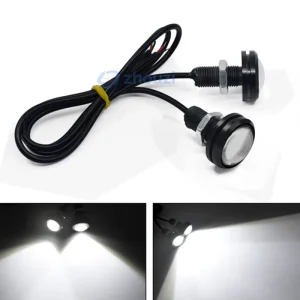 18MM 23MM Eagle Eye LED Driving Lights DRL Fog Daytime Running Car Truck Tail Reverse Parking White Amber Yellow Ice Blue Red