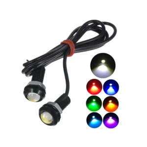 18MM 23MM LED Daytime Running Lights Eagle Eye DRL Backup Reversing Parking Signal for Cars 12V