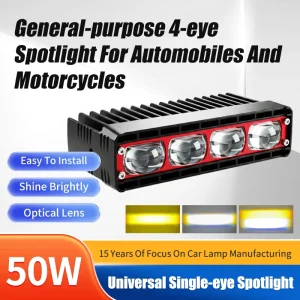 18W 30W 40W 50W LED Headlight Projector Spotlight Grille Light Bar Auxiliary Driving Fog Lamp for SUV ATV Truck 4X4 Offroad Car