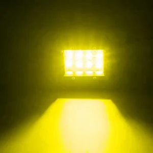 18W 36W Triple Row White Yellow LED Work Lights 12V Off Road 4×4 Lights for Cars Jeeps Trucks