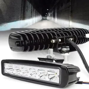 18W 4000LM IP67 Waterproof LED Spot Flood Work Light Bar 12V for 4WD Off Road Vehicles SUV ATV Trucks