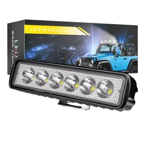 18W LED Work Light 12V 24V Spotlight Daytime Running Lights Fog Lamp CE Certified 1 Year Warranty Retrofit Upgrade Model