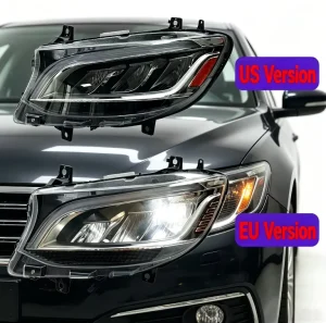 19-23 Model Mercedes Benz Sprinter Headlights LED Daytime Running Lights & Turn Signals 12V