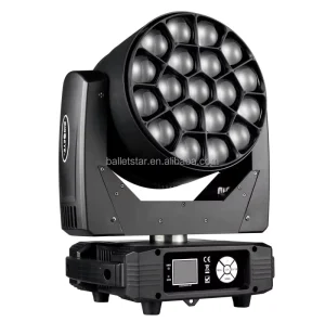 19X15W Bee Eyes Beam Moving Light Wash Lights Zoom 4In1 LED Pixel Control DMX for DJ Disco Event Show