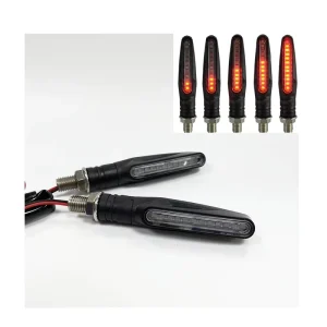 1PCS Universal Motorcycle LED Flowing Turn Signal Light 12V Indicator Light Motorcycle Modification Accessory