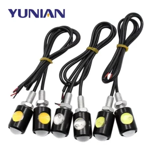 1PCS Universal Motorcycle Signal Lamp Car LED Number License Plate Light Super Bright Eagle Eye Shape Bulb Turn Indicator