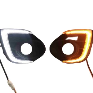 1Pair Fog Lamp for Mitsubishi Lancer 12V LED Daytime Running Light DRL Lamp With Yellow signal Accessories