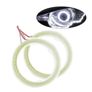 1Pcs Halo Rings COB LED Angel Eyes Headlight 60 110mm Universal Fitment 9 24V Car Motorcycle DRL Bulb Lamp