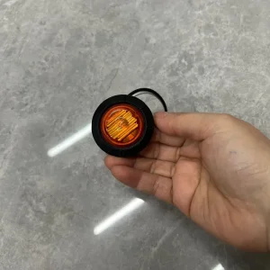 1x Red Amber White 1-1/4 Inch 6LED Side Marker Position Indicator 10-30V Truck Trailer Car Auto Lighting