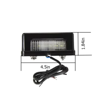 1xPCS 6LED 12V Waterproof 90mm License Number Plate Light for Truck Trailer RV Pickup Cars