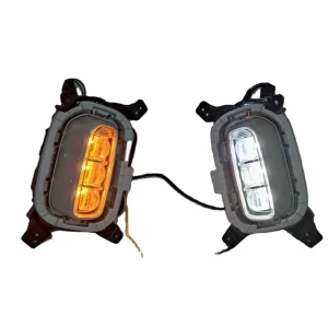 2 Colors Fog Lamp DRL Head Daytime Running Daylight Light LED for Kia KX3 Seltos Car Parts Headlamp Headlight