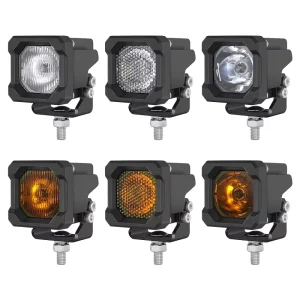 2 Inch Mini Compact Size Spot Flood Driving Beam 12V Off Road Led Auxiliary Pod Lights for 20 23 Polaris RZR Pro