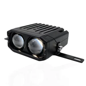 2 Lenses Car Grille Lights With Solenoid Valve LED Spotlights Fog Work Light External Auxiliary Lights Off Road Vehicle Truck