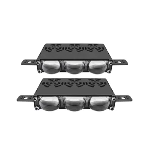 2 Pcs Car Spotlight RGB LED 12V 24V LED Car Grille Light Driving Fog Light External Auxiliary Lights for Off Road Vehicle XZ3