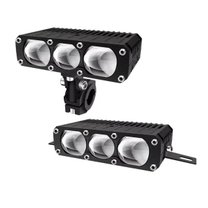 2 Pcs Motorcycle Spotlights LED Car Auxiliary Light Headlight Driving Lights Work Light Fog Lamp Bulb Angel Eye for Car Truck
