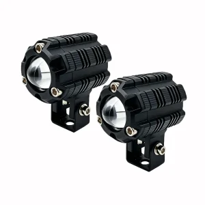 2 Pcs Motorcycle Spotlights LED Headlight Mini Driving Lights Auxiliary Light Work Light Fog Lamp Bulb for Motorcycle Truck