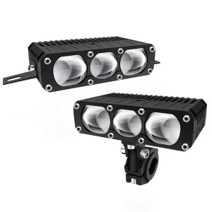 2 Pieces Car and Motorcycle Spotlights Grille Light Led Headlight Driving Lights Work Light Fog Lamp Bulb for Car Truck TT8
