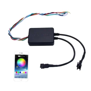 2 通道 RGBIC DRL 发光二极管控制器 12v 至 5v 汽车灯 发光二极管控制器模块，用于汽车摩托车灯改装