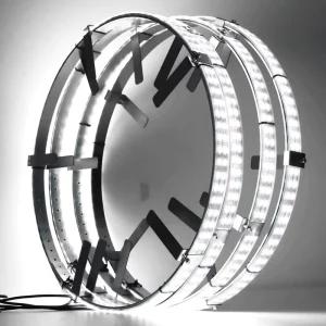 2 Rows RGB White Wheel Ring Lights RGBW Wheel Light for Truck LED Chasing Color Rim Lights Fit for Truck Pickup Car SUV Off Road