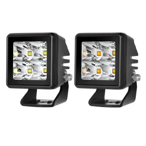 2.3 Inch Mini Square LED Pod Lights 20W Spot Beam White or Amber Color LED Fog Lamp Driving Light for Cars