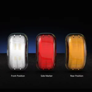 2.4 Inch LED Side Marker Light for Truck RV Car Bus Trailer Van Caravan Boat