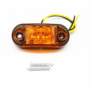 2.6 Inch Candy Colors LED Turn Signal Light Exterior Side Marker Lamp for Truck Trailer Van Cars 12V 24V 5W Power