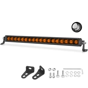 20 Inch Amber LED Light Bar LED Spot Bar Light 22 in Spot Flood Combo LED Light Bar Accessories for Off Road Vehicles