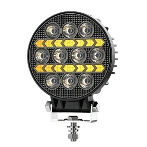 2000LM White Amber LED Work Light for SUV 4×4 Off Road IP69K Waterproof DRL High Power Arrow Signal Lamp Pods