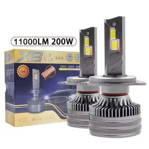 200W 20000LM X8 H7 Led Headlight 12V 24V H1 H4 9005 9006 9012 5202 PSX24W P13W H13 9004 9007 H11 Led Headlight Bulb H7 Led