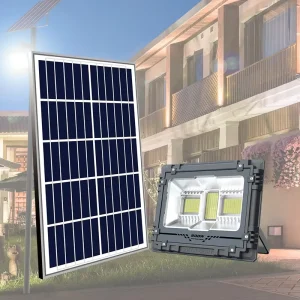 200W 300W 400W IP67 Waterproof LED Solar Spot Light for Exterior Wall Garden Color Temperature 3000K 6000K