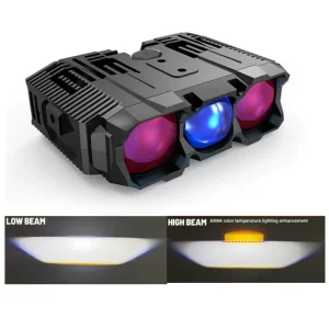 200W 6000K Spotlight Led Grille Car Fog Lights Bi Led Projector External Auxiliary Light Off road Vehicle SUV Truck Devil Eye