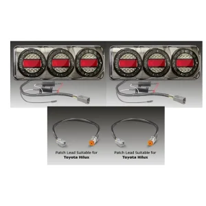 20441 LED Indicator Light 90 LED Rear Combination Turn Signal Running Brake Reverse LED Trailer Lights Trailer Light Kit Truck