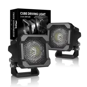 20W 2 Inch Flood Cube Pod Light Offroad Light Running Light for Cars Trucks Reverse Light